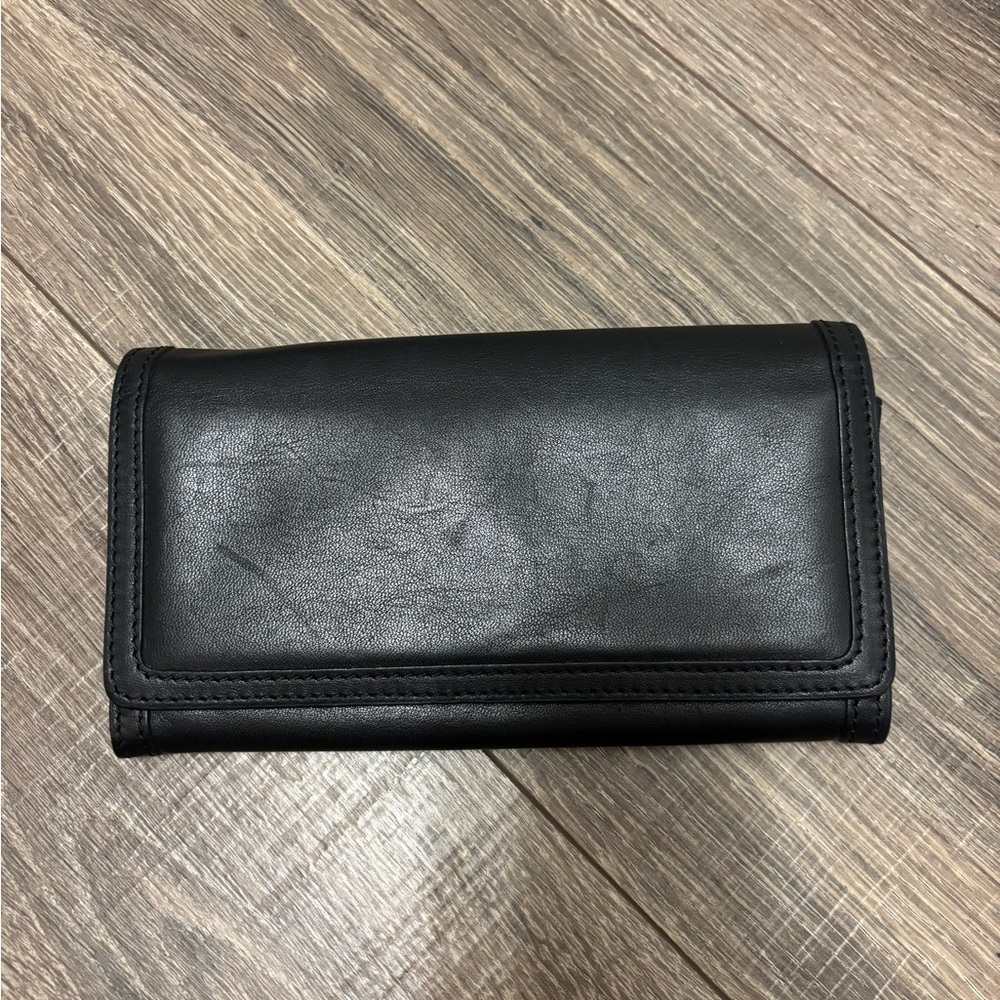 L.K. Bennett Black Leather Wallet Long